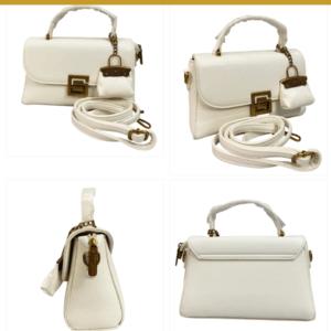 Elegant White Women's Handbag